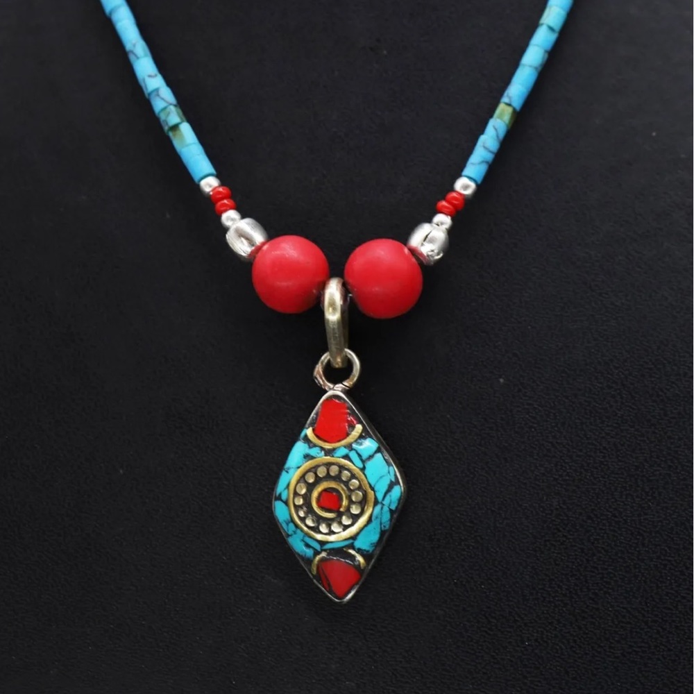 Turquoise, Lapis and Coral necklaces - Picture 8 of 15